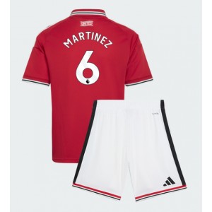 Manchester United Lisandro Martinez #6 Jalkapallovaatteet Lasten Kotipeliasu 2026-27 Lyhythihainen (+ Lyhyet housut)